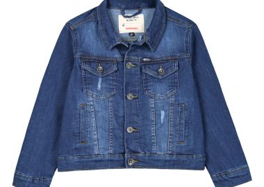 Λεπτό τζην μπουφάν με καταστροφές για αγόρι | ΜΠΛΕ ΤΖΗΝ - Energiers - 